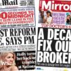 The Papers: 'Biggest NHS reform' coming after 'damning' report