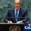 Top Russia diplomat warns west not to fight ‘nuclear power’ in UN speech