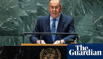 Top Russia diplomat warns west not to fight ‘nuclear power’ in UN speech