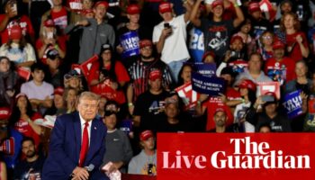 Trump to address immigration in Wisconsin, while Walz to visit Michigan football game – live