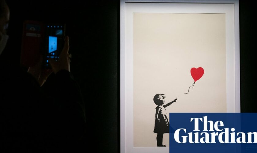 Two men charged after Banksy artwork stolen from London gallery