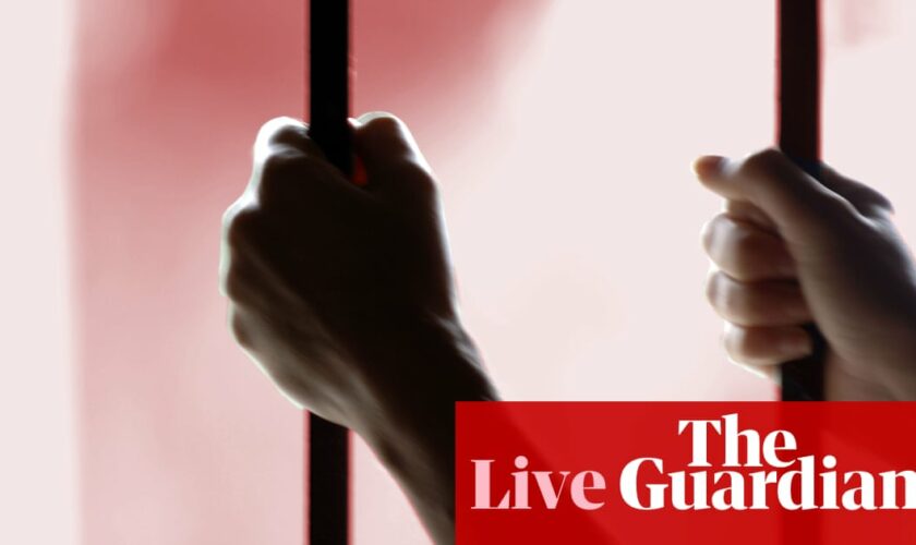 UK politics live: prison population in England and Wales reaches new high