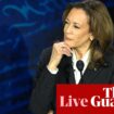 Voters view Harris as debate winner as she builds national lead over Trump, poll finds – live