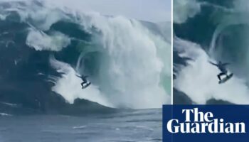 ‘Amazed I’m still alive’: surfer survives massive wipeout in Tasmania