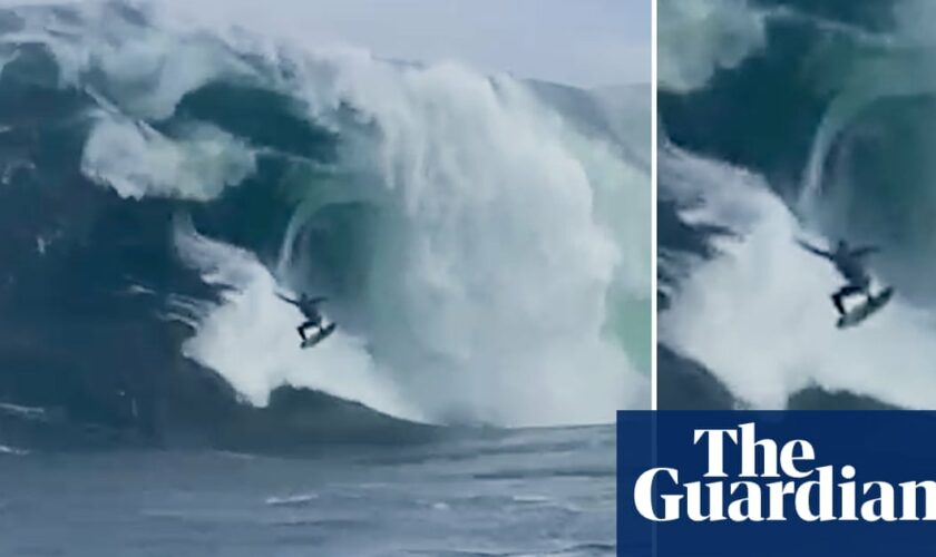 ‘Amazed I’m still alive’: surfer survives massive wipeout in Tasmania