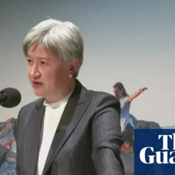 ‘Blood on your hands’: Penny Wong heckled by pro-Palestine advocates as she gives humanitarian speech at university