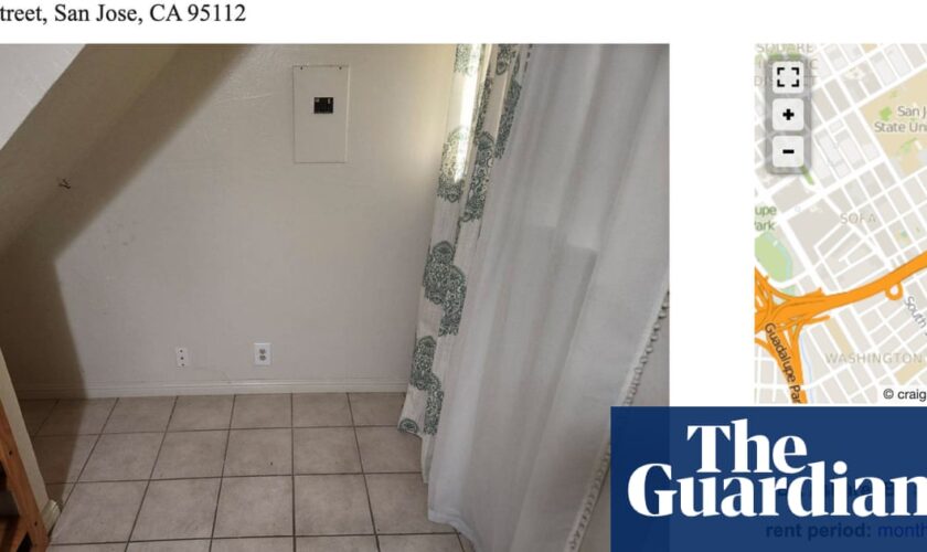 ‘Fits a cot perfectly’: tiny space for rent in Silicon Valley exposes dire rental market