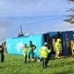 School bus carrying 43 children that crashed in 'serious road collision' in Carrowdore had 'two pupils trapped onboard' as four are rushed to hospital