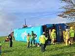 School bus carrying 43 children that crashed in 'serious road collision' in Carrowdore had 'two pupils trapped onboard' as four are rushed to hospital