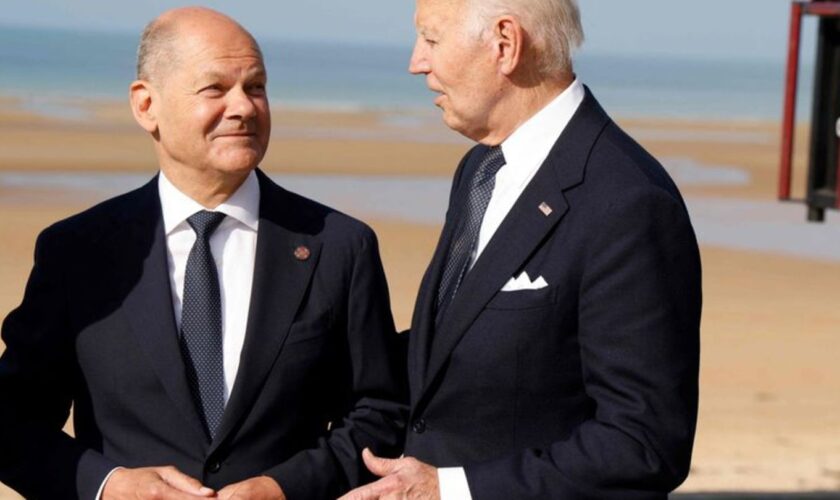 Biden will in Berlin auch Bundeskanzler Scholz treffen. (Archivbild) Foto: Ludovic Marin/AFP/dpa