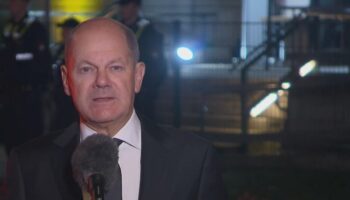 Olaf Scholz gibt Erklärung zum Jahrestag des Massakers vom 7. Oktober ab