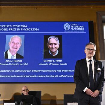 John J. Hopfield et Geoffrey E. Hinton reçoivent le prix Nobel de physique 2024.