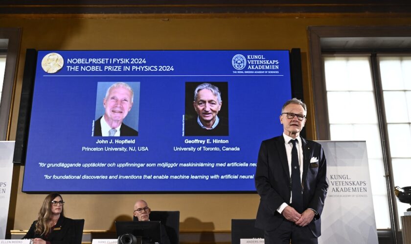 John J. Hopfield et Geoffrey E. Hinton reçoivent le prix Nobel de physique 2024.