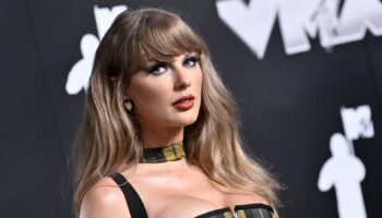 Taylor Swift arrives at the MTV Video Music Awards on Wednesday, Sept. 11, 2024, at UBS Arena in Elmont, N.Y. (Photo by Evan Agostini/Invision/AP)