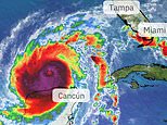 Hurricane Milton strikes Mexico as it thunders towards Florida with thousands of Brits still stranded after airports close and panic buying takes hold hours before once-in-a-century storm hits