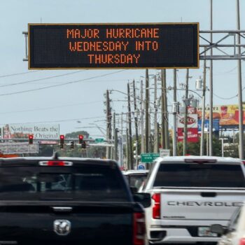 Hurricane Milton live updates: Thousands flee Category 5 storm that could be ‘most destructive’ in Florida history