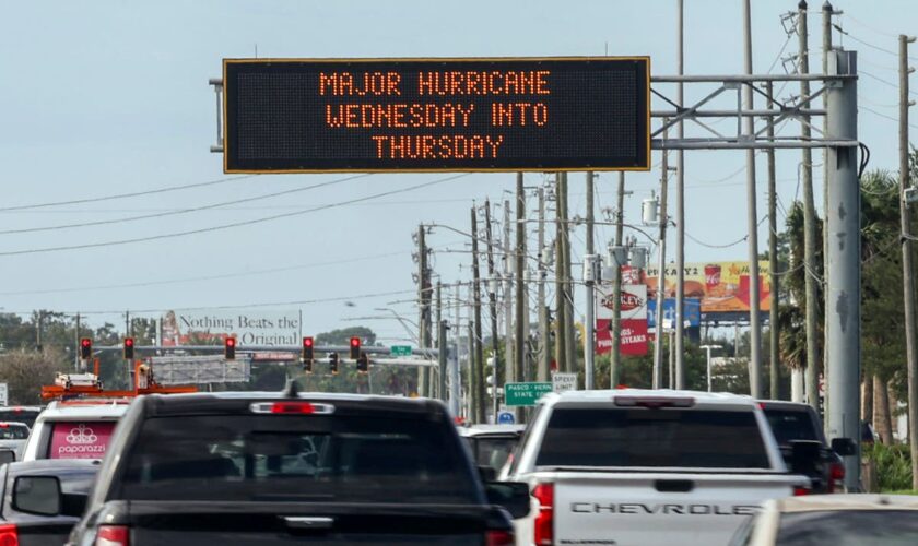 Hurricane Milton live updates: Thousands flee Category 5 storm that could be ‘most destructive’ in Florida history