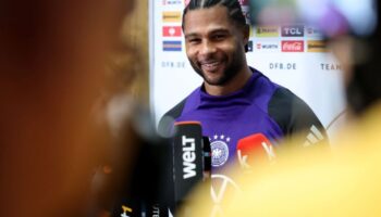 Serge Gnabry ist der mit Abstand treffsicherste Spieler im Kader. Foto: Daniel Löb/dpa