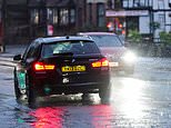 Britain battles floods to get to work as roads are closed after thunderstorms overnight and south coast is 'hit by tornado'