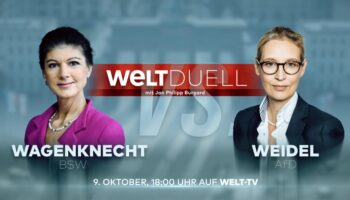 Wagenknecht vs. Weidel – So sehen Sie das TV-Duell im Fernsehen und im Livestream