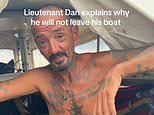 'Lieutenant Dan' reveals why he's refusing to leave his Tampa boat as Hurricane Milton approaches: 'Just like Noah and his ark, I'll be fine'