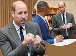 Prince William reveals Charlotte, George and Louis 'wrestle over the remote' as he meets BAFTA bursary fund recipients