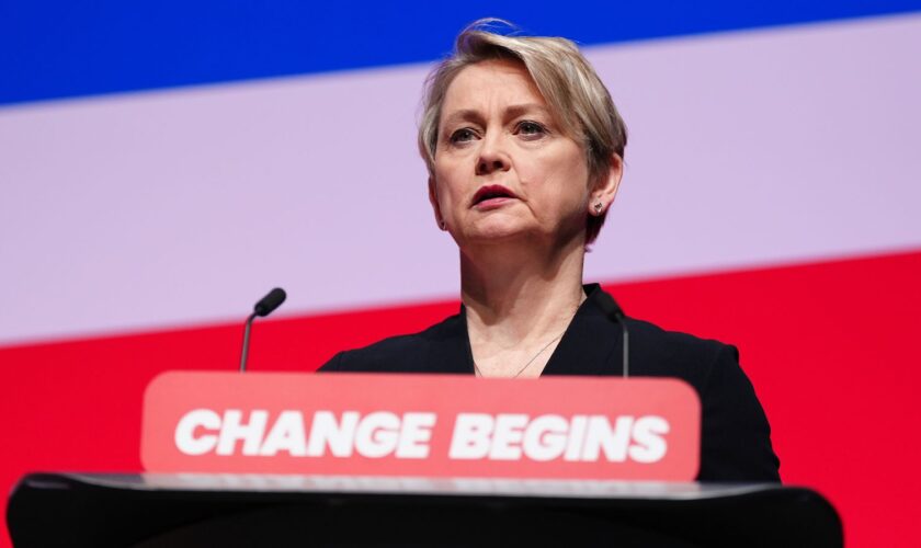 Home Secretary Yvette Cooper delivers her speech during the Labour Party Conference, at the ACC Liverpool. Picture date: Tuesday September 24, 2024.