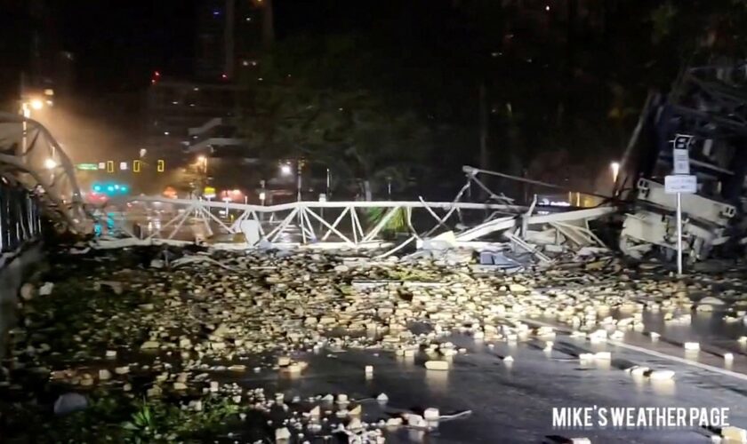 Hurricane Milton forces St. Petersburg crane collapse, leaving a ‘gaping hole’ in building