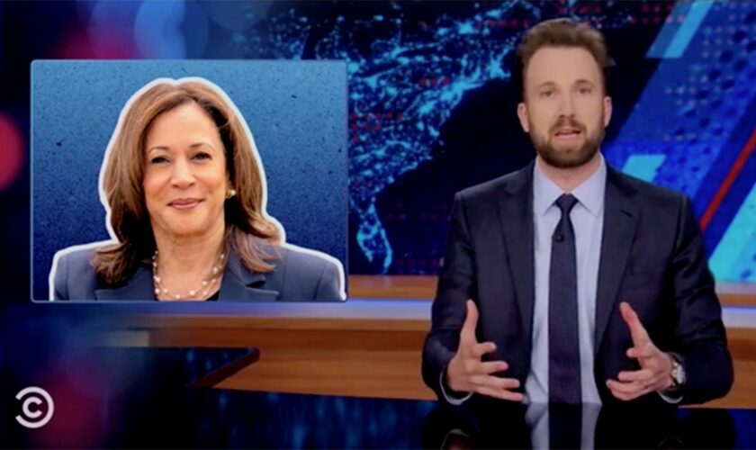 'The Daily Show' host mocks Kamala Harris for failing to differentiate herself from President Biden: 'Come on'