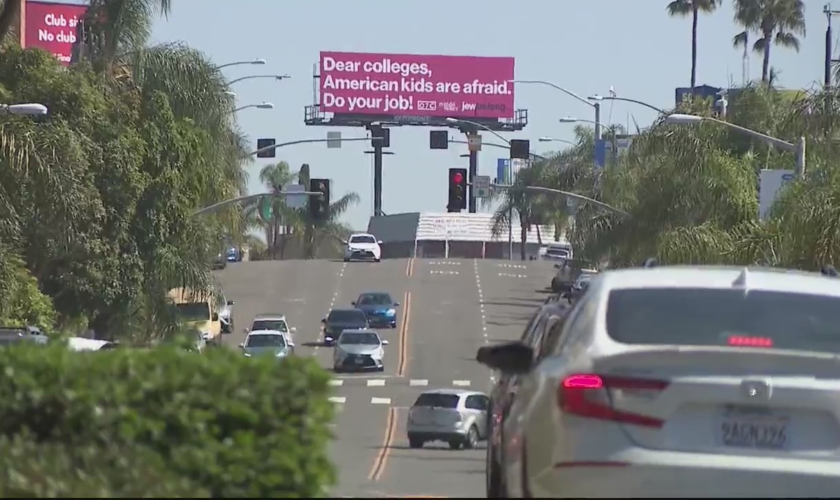 Jewish organization blasts colleges in billboard ad near San Diego State University to combat antisemitism