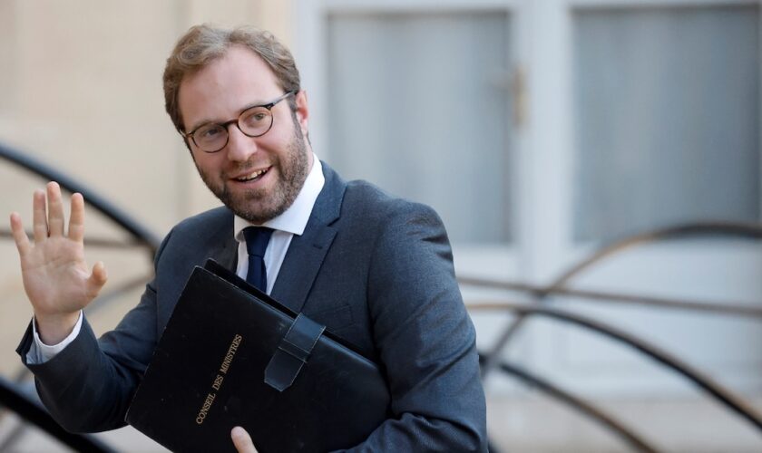 Le ministre de l'Economie Antoine Armand à l'Elysée, le 10 octobre 2024