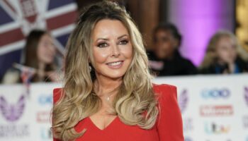 Carol Vorderman. Pic: PA