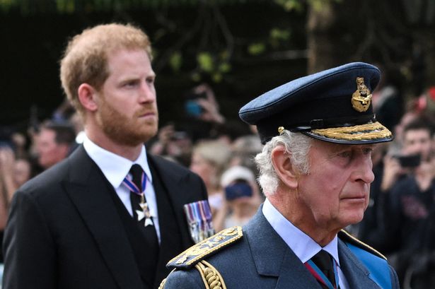 Prince Harry's telling gesture to King Charles at huge royal event