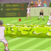 Only the brightest 3 percent of people can find all the mistakes in this tennis game