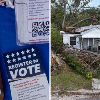 Democrats, civil rights groups push to extend voter registration in swing states battered by hurricanes