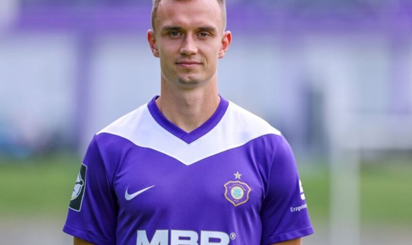 Kilian Jakob erlöste mit seinem Tor in Annaberg den FC Erzgebirge. Foto: Jan Woitas/dpa