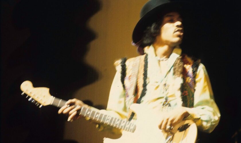 Pic: Jimi Hendrix in 1968. Pic: Rex Features