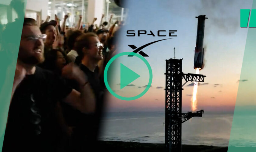 SpaceX réussit à rattraper une partie de sa mégafusée Starship, les ingénieurs explosent de joie