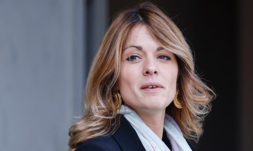 La porte-parole du gouvernement Maud Bregeon à l'Élysée, à Paris, le 1er octobre 2024