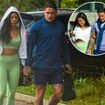 Sex offender Stephen Bear puts on loved-up display with his Brazilian girlfriend as they head to gym hand-in-hand after he 'begged fans to date him' following revenge porn prison stint