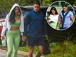 Sex offender Stephen Bear puts on loved-up display with his Brazilian girlfriend as they head to gym hand-in-hand after he 'begged fans to date him' following revenge porn prison stint