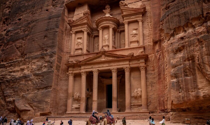 The Treasury monument in Petra, Jordan. Pic: Reuters