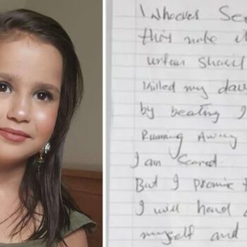 Sara Sharif's dad's four chilling words left on note beside his daughter's body