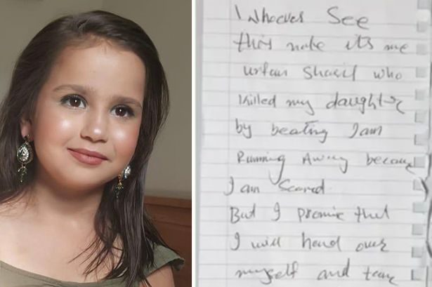 Sara Sharif's dad's four chilling words left on note beside his daughter's body