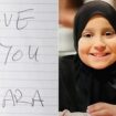 Pictured: Handwritten note in which 10-year-old girl's father admits killing her 'by beating'