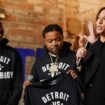 Kamala Harris campaigning in Detroit. Pic: Reuters