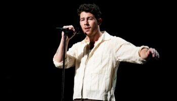 Nick Jonas runs off Prague concert stage after laser is pointed directly at him