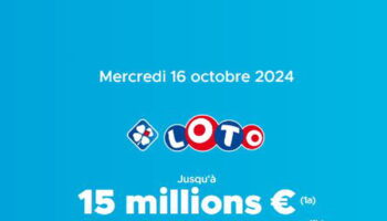 Résultat Loto (FDJ) : le tirage de ce mercredi 16 octobre 2024, 15 millions d'euros en jeu