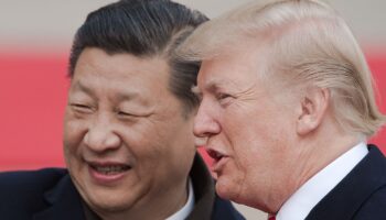 Xi Jinping et Donald Trump attend le 9 novembre 2017 à Pekin