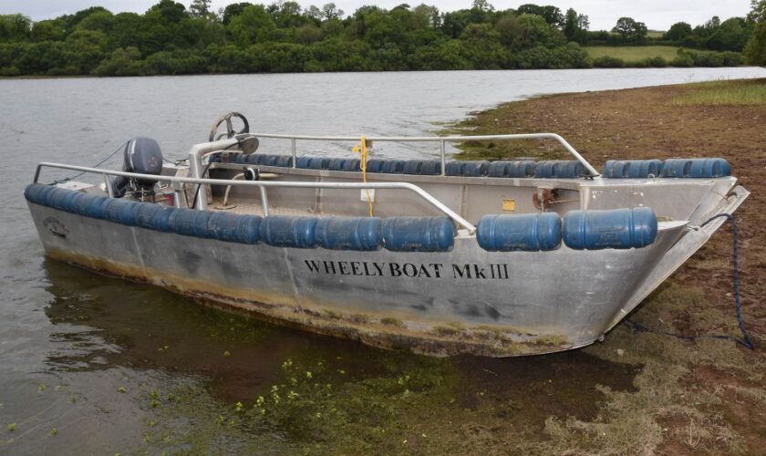 Undated handout photo issued by the Marine Accident Investigation Branch (MAIB) of Wheelyboat 123 - a recreational craft modified for wheelchair users. The capsize of the motorboat which led to the drowning of two wheelchair users happened because a maintenance failure meant the vessel was not watertight, an investigation has found. Alex Wood, 43, and Alison Tilsley, 63, were on a day trip from a care home when they died on Roadford Lake, near Okehampton, Devon, on June 8 2022. Issue date: Thurs